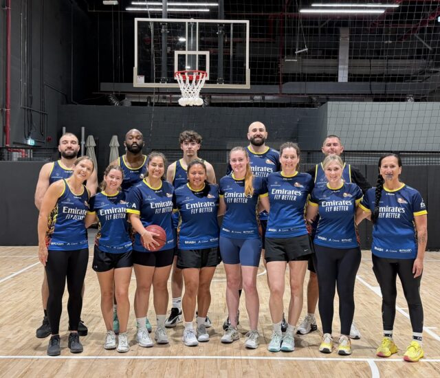 Senior mens and womens basketball team